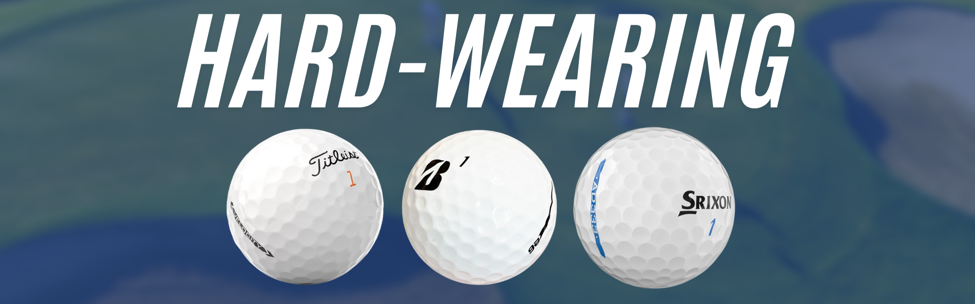 Hard-wearing golf balls