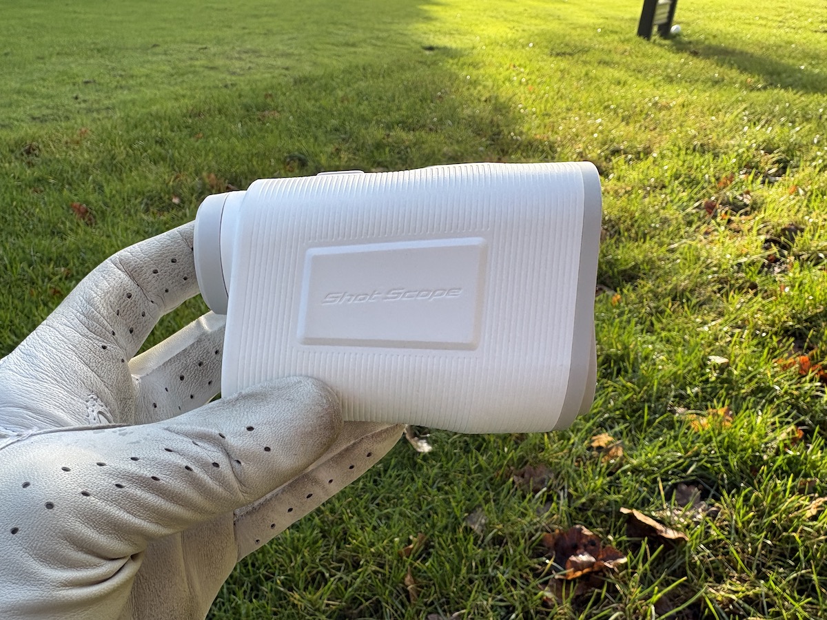 Shot Scope PRO X laser rangefinder cart magnet.