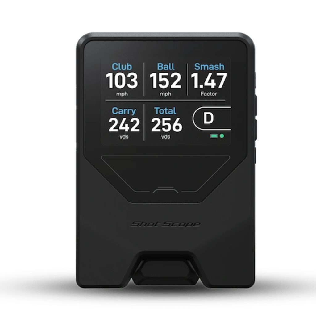Shot Scope LM1 launch monitor on white backgound