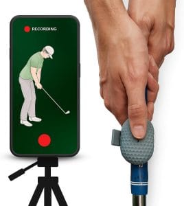 SnapSwing golf camera shutter device